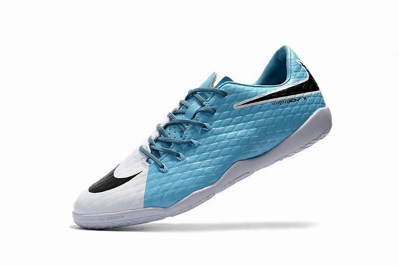 Nike Broncos Shoes Nike Hypervenom Phelon III IC Soccer Shoes Sky Blue White Black