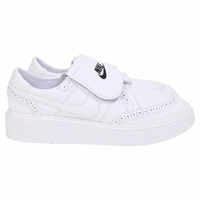 Nike Kwondo 1 G-Dragon Peaceminusone Triple Sneakers in White Leather Basketball Shoes Nike