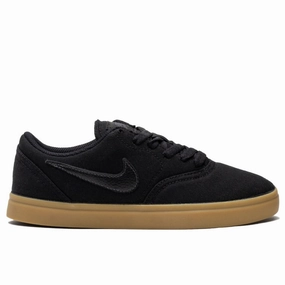 Holographic Nike Shoes Nike SB - Check Canvas (Grade School) Black / White / Gum Light Brown 905373-006
