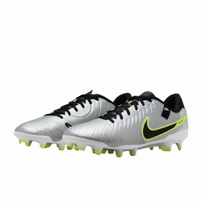 Nike Zipper Shoes Nike scarpa da calcio da uomo Legend 10 Academy FG/MG DV4337-001 argento-nero
