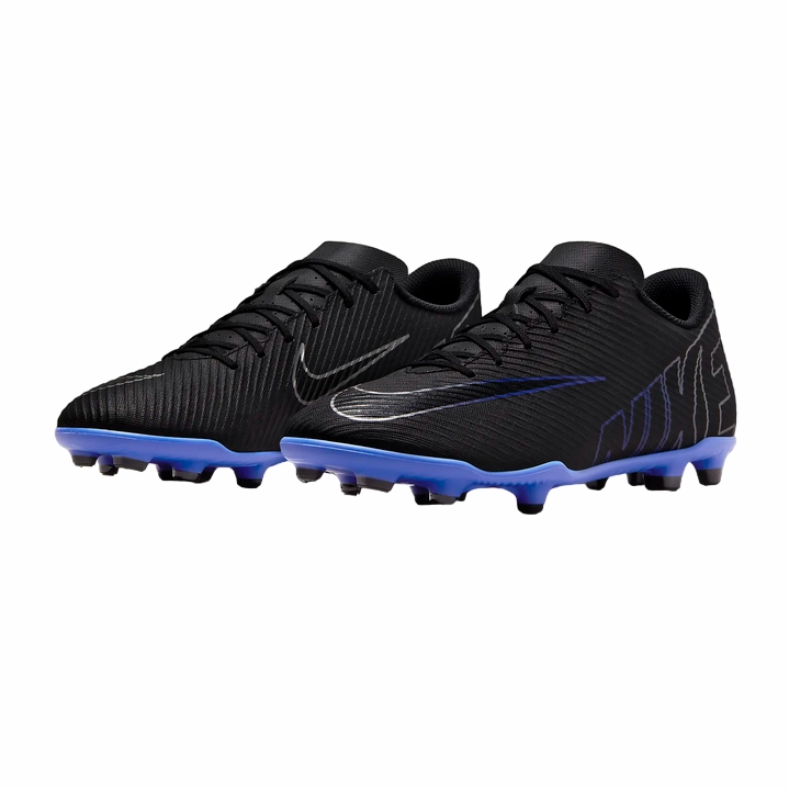 Nike scarpa da calcio da uomo Vapor 15 Club FG/MG DJ5963-040 nero-azzurro Nike Running Distance Shoes
