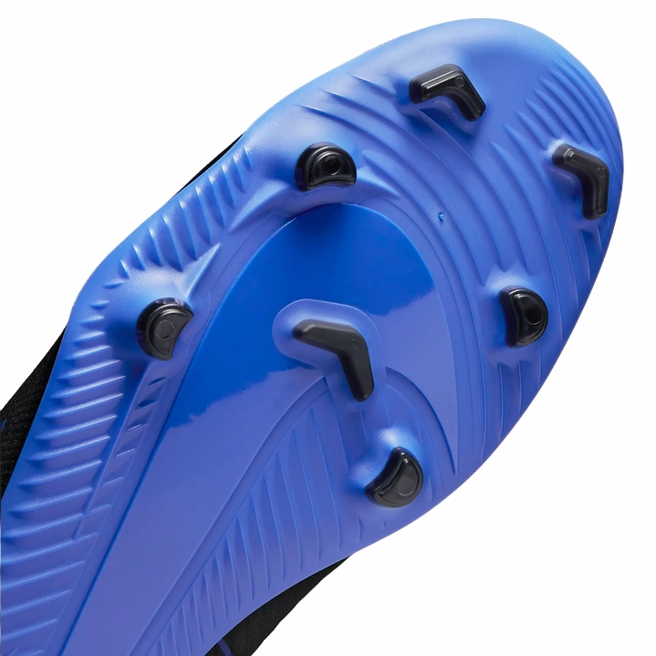 Cristiano Ronaldo Nike Shoes Nike scarpa da calcio da uomo Vapor 15 Club FG/MG DJ5963-040 nero-azzurro