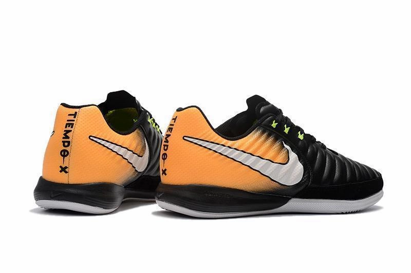 Nike TiempoX Finale IC Soccer Shoes CY0041 Black White Laser Orange Michigan Wolverines Nike Shoes