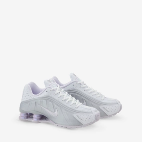 Women's Shox R4 White | Barely Grape | MTLC Platinum Nike Shoes Waterproof
