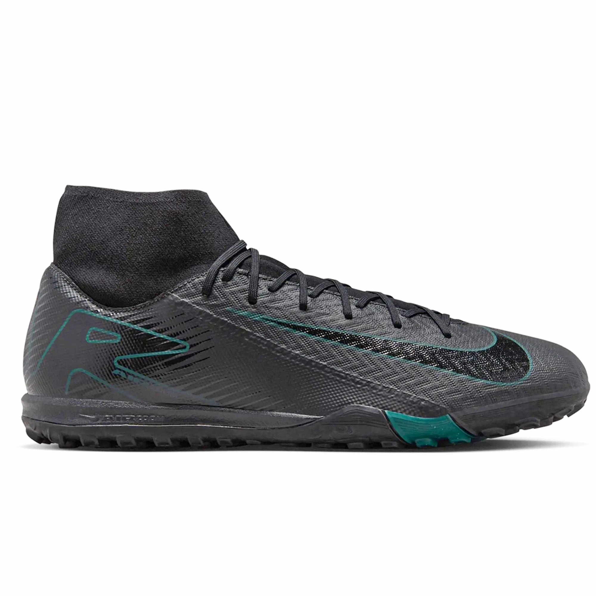 Nike Zoom Superfly 10 Academy Turf Soccer Shoes (Black/Deep Jungle) Casual Shoes Nike