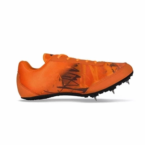 Low Heel Drop Running Shoes NIVIA Zion-1 Spikes Running Athletic Shoes for Men (Orange)