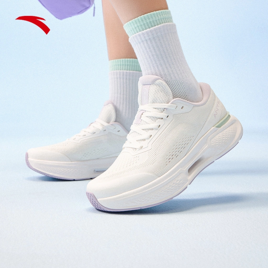 ANTA Women EBUFFER Cross-Training Shoes 1225B7718-2 -White/Purple Rain Boots With High Heels