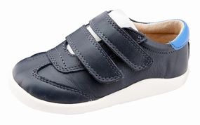 Old Soles Girl's 8012 Path Way Shoes - Navy/Snow/Neon Blue Snow Boots Vs Waterproof Boots