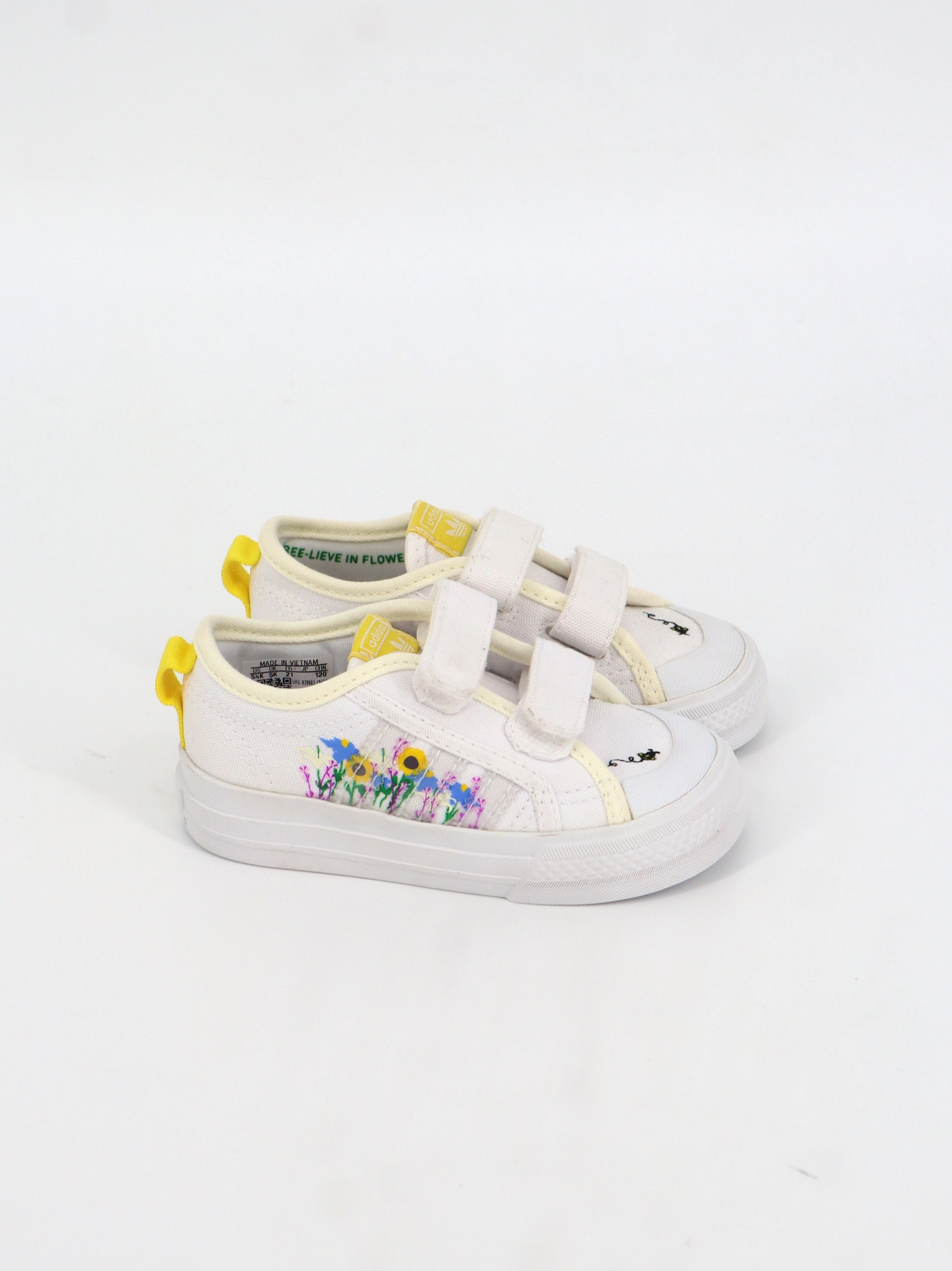 Kids Girl's Graphic Printed Shoes,White Heeled Platform Espadrilles