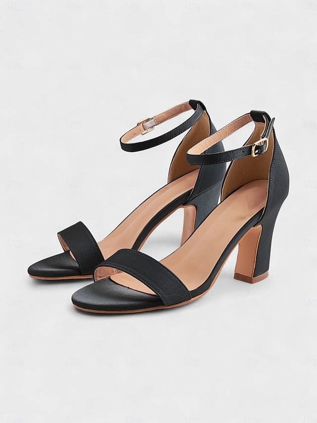 Open Heel Ankle - Sandals Toe High Light Strap Blue Women's