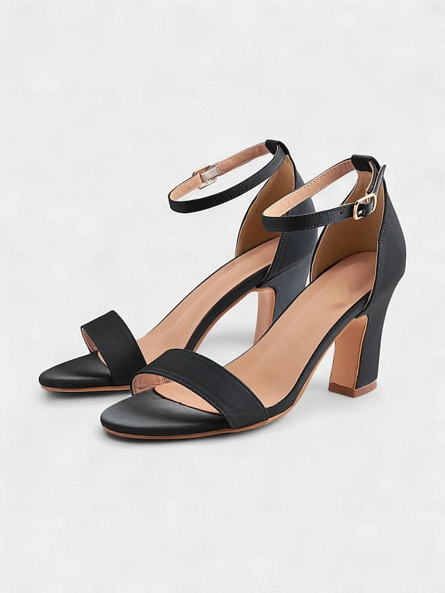 Open Heel Ankle - Sandals Toe High Light Strap Blue Women's