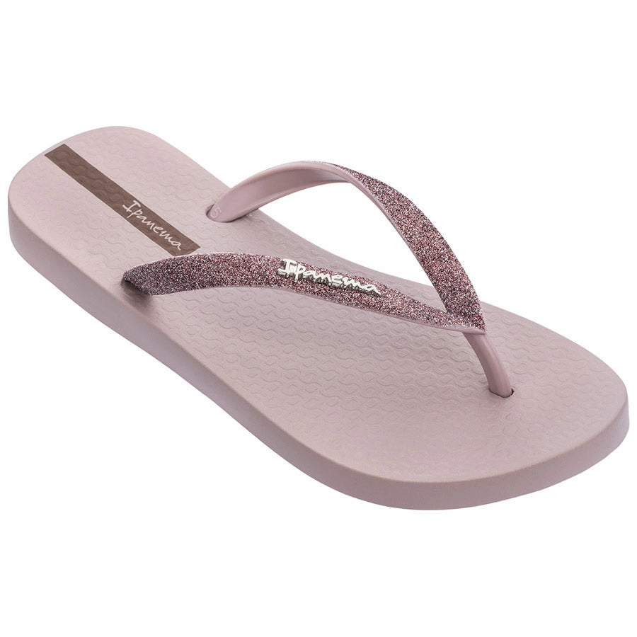 GLITTER II FLIP FLOP Baseball Leather Flip Flops
