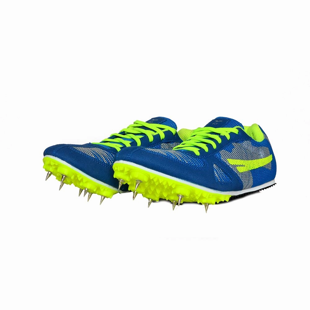 Sega Fly Spikes Running Athletic Shoes for Men (Blue/Green) Ankle Boots For Snow And Ice