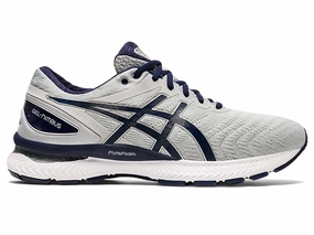 Men's Asics Gel-Nimbus 22, Piedmont Grey/Peacoat, 9.5 D Medium Asics Gel Fastball 3 Squash Shoes