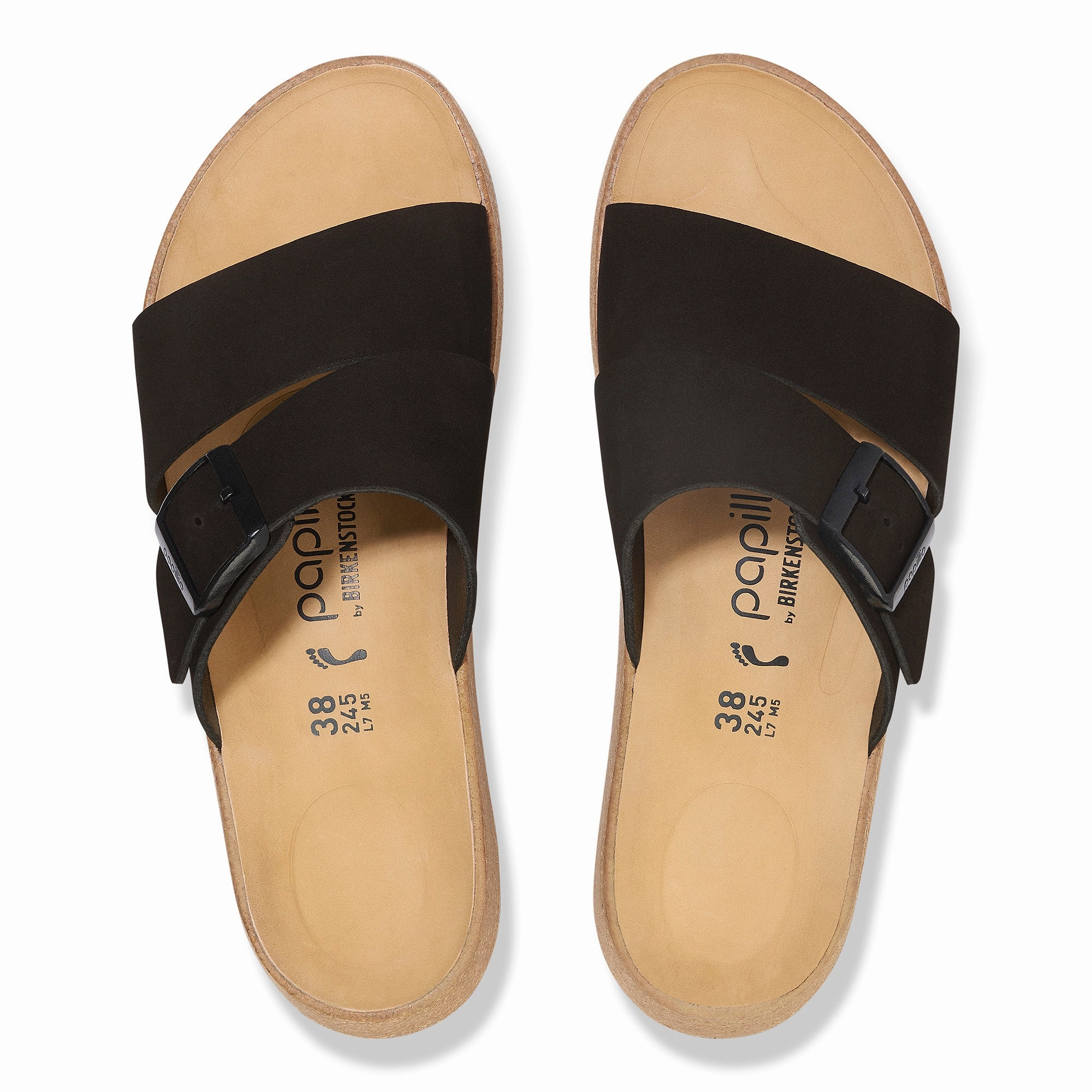 Papillio Almina black nubuck by Birkenstock Sizing Chart