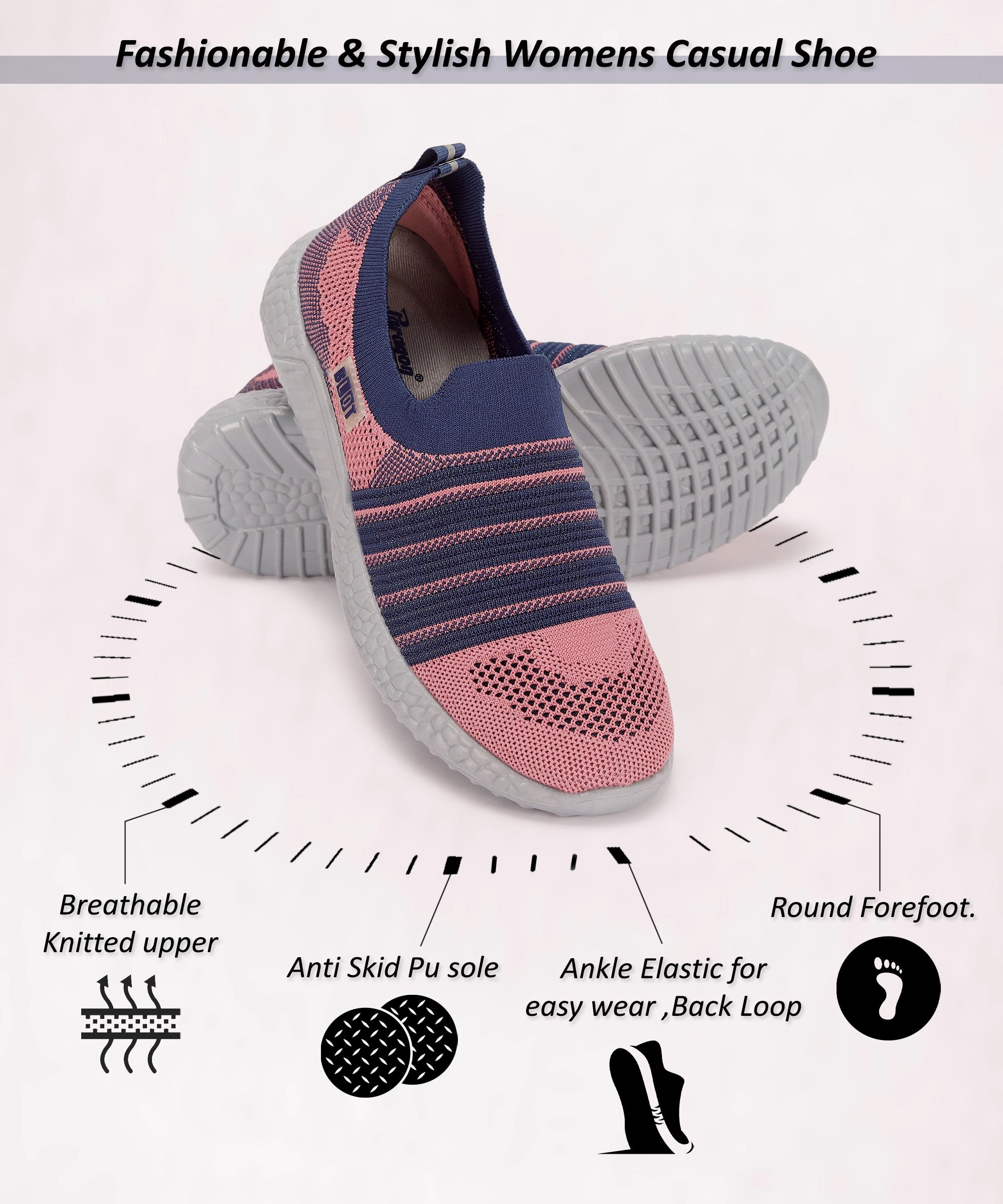 Veja Sneakers Sale Paragon Blot PUK3503LS Women Casual Shoes | Sleek & Stylish | Latest Trend | Casual & Comfortable Grey