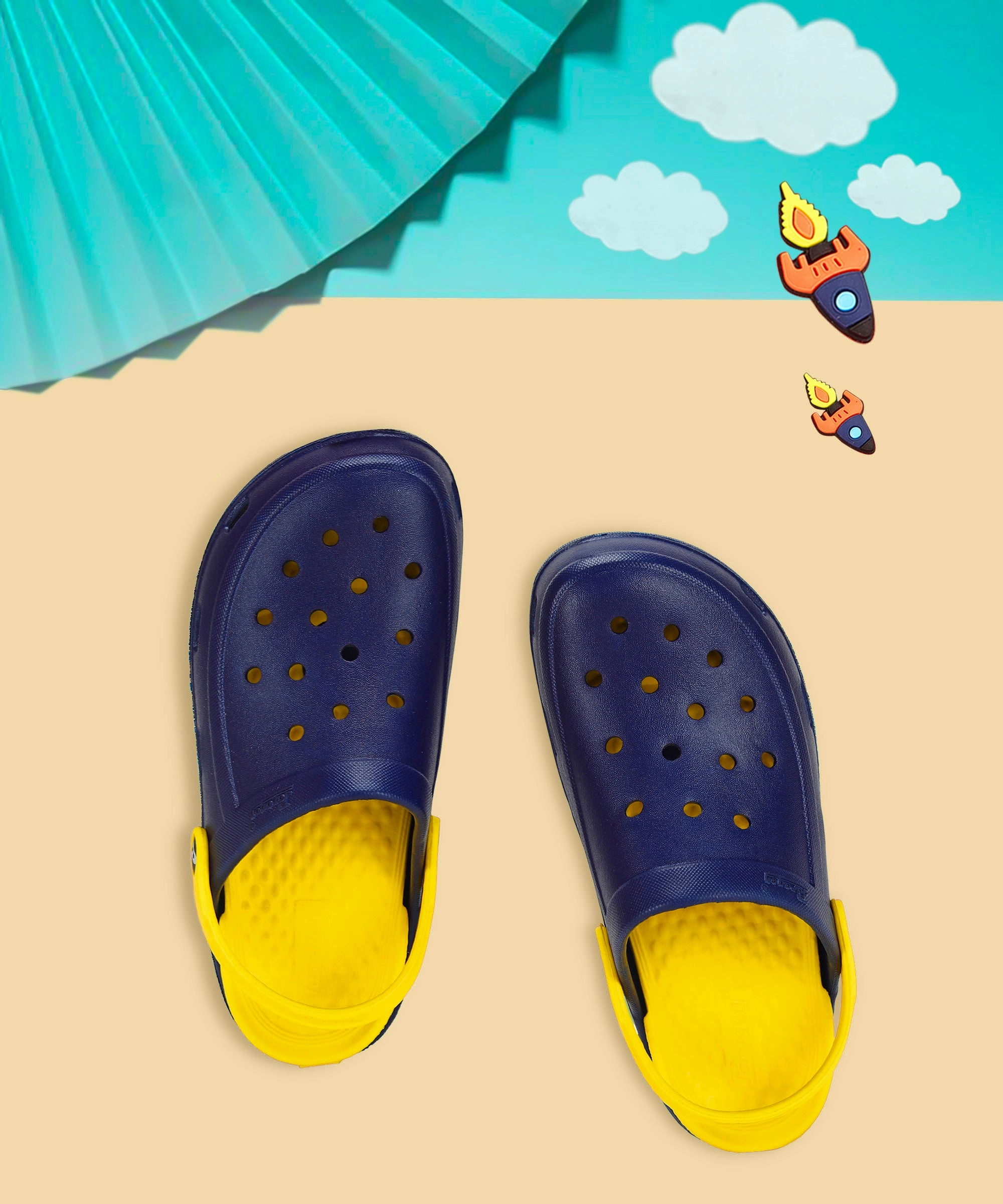 Mb Clogs Paragon EVK8004C Unisex Clogs For Kids | Outdoor and Indoor Casual, Durable Clogs