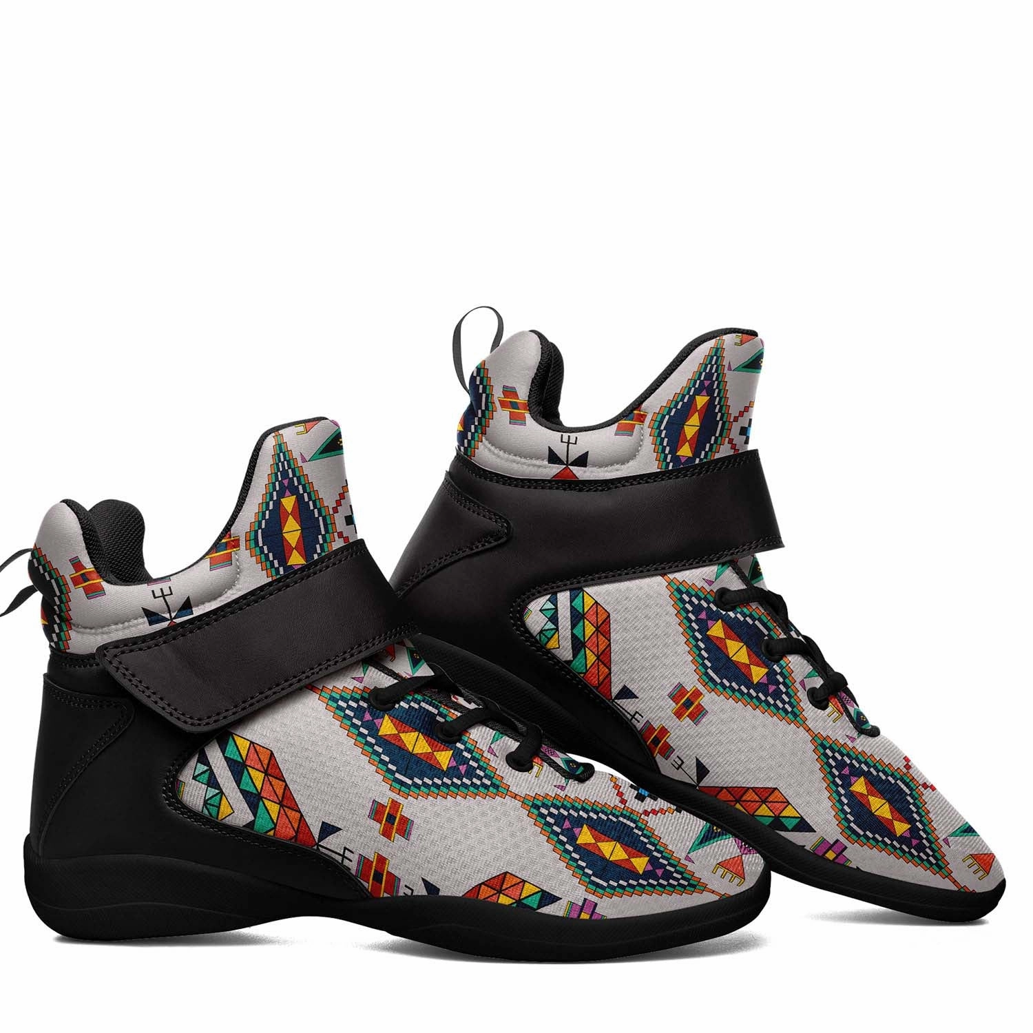 Kyrie 4 Confetti Basketball Shoes Travois Tipi Grey Ipottaa Basketball / Sport High Top Shoes - Black Sole