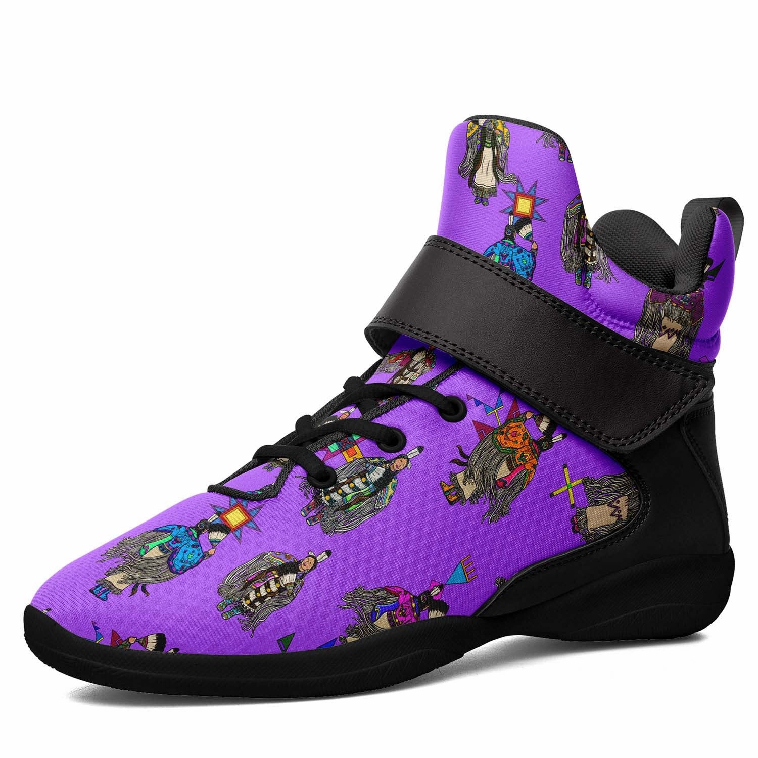 Curry Basketball Shoes Women's Tradish Dancers Purple Ipottaa Basketball / Sport High Top Shoes - Black Sole