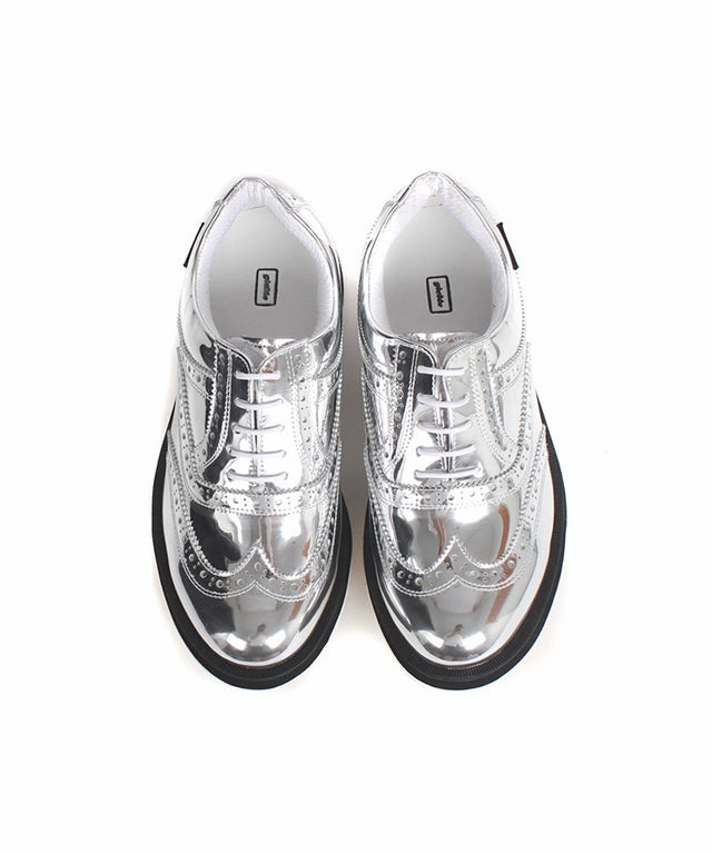 Giclee Unisex No.21 Premium Leather Golf Shoes - Silver
