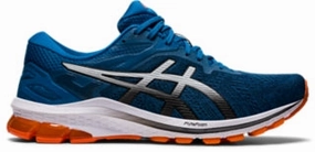 Men's Asics GT-1000 10, Reborn Blue/Black, 10.5 D Medium Asics Dan Gable Shoes