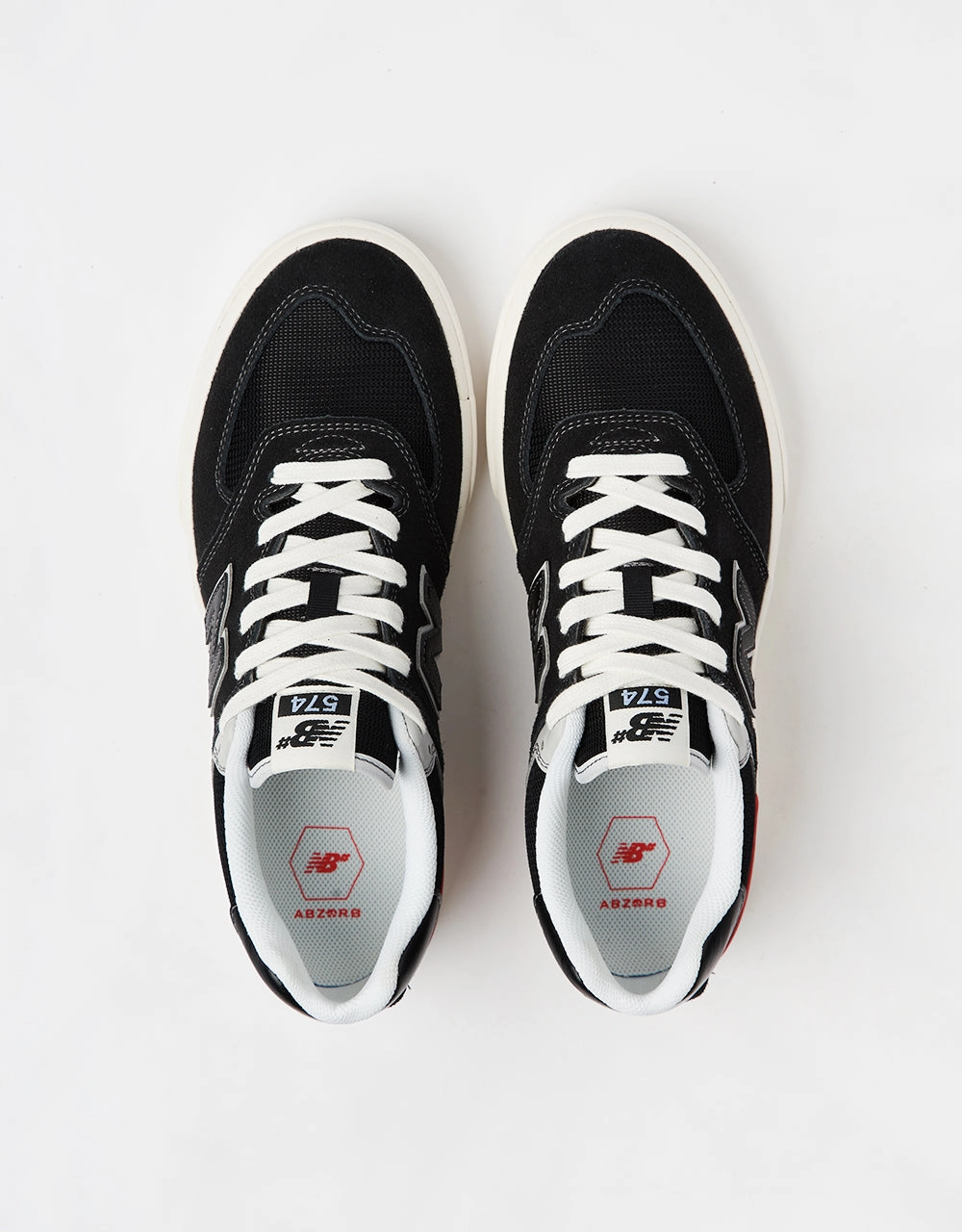New Balance Numeric 574 Skate Shoes - Black/Grey Recs Skate