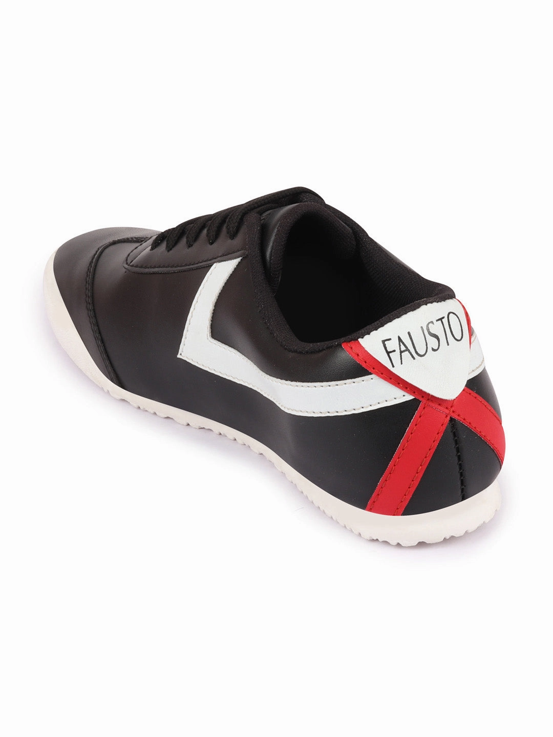 Dkny Sneakers Men Black Lace-Up Classic Striped Sneakers Casual Shoes