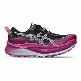 Asics Tiger Ultimate 81 Shoes Women's Asics Trabuco Max 3, Black/Light Blue, 8.5 B Medium