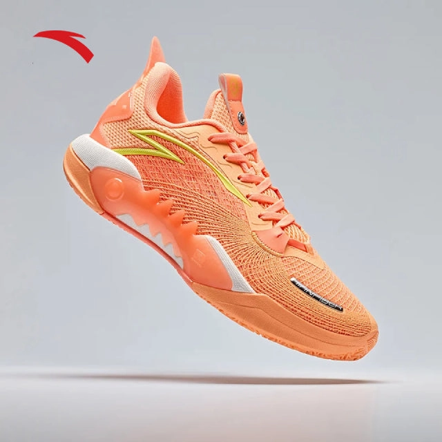 Soccer Cleats 2016 ANTA Men SHOCK WAVE 5 TEAM V2 Basketball Shoes 9124D1106S-2 -Orange/Orange (Kasut Bola Keranjang Lelaki)