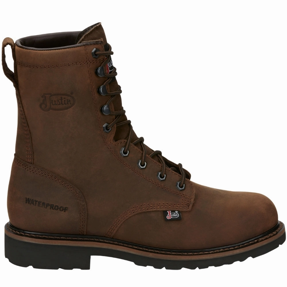 Drywall 8 Inch Waterproof Steel Toe Lace Up Work Boots Thorogood Work Boots Near Me