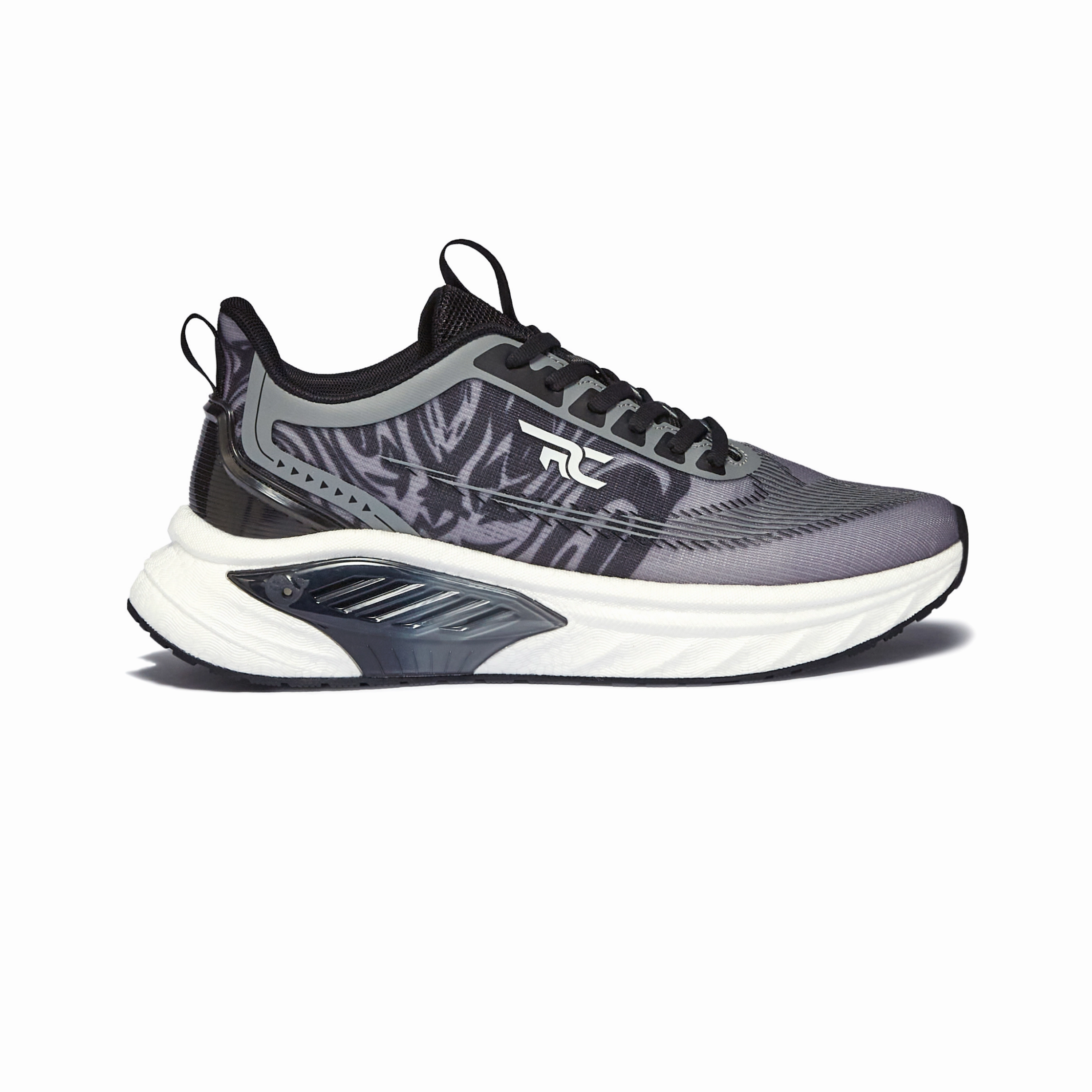 Black Friday Running Shoes Red Chief Sports Black-Gray Running Shoes For Men R1708 F019