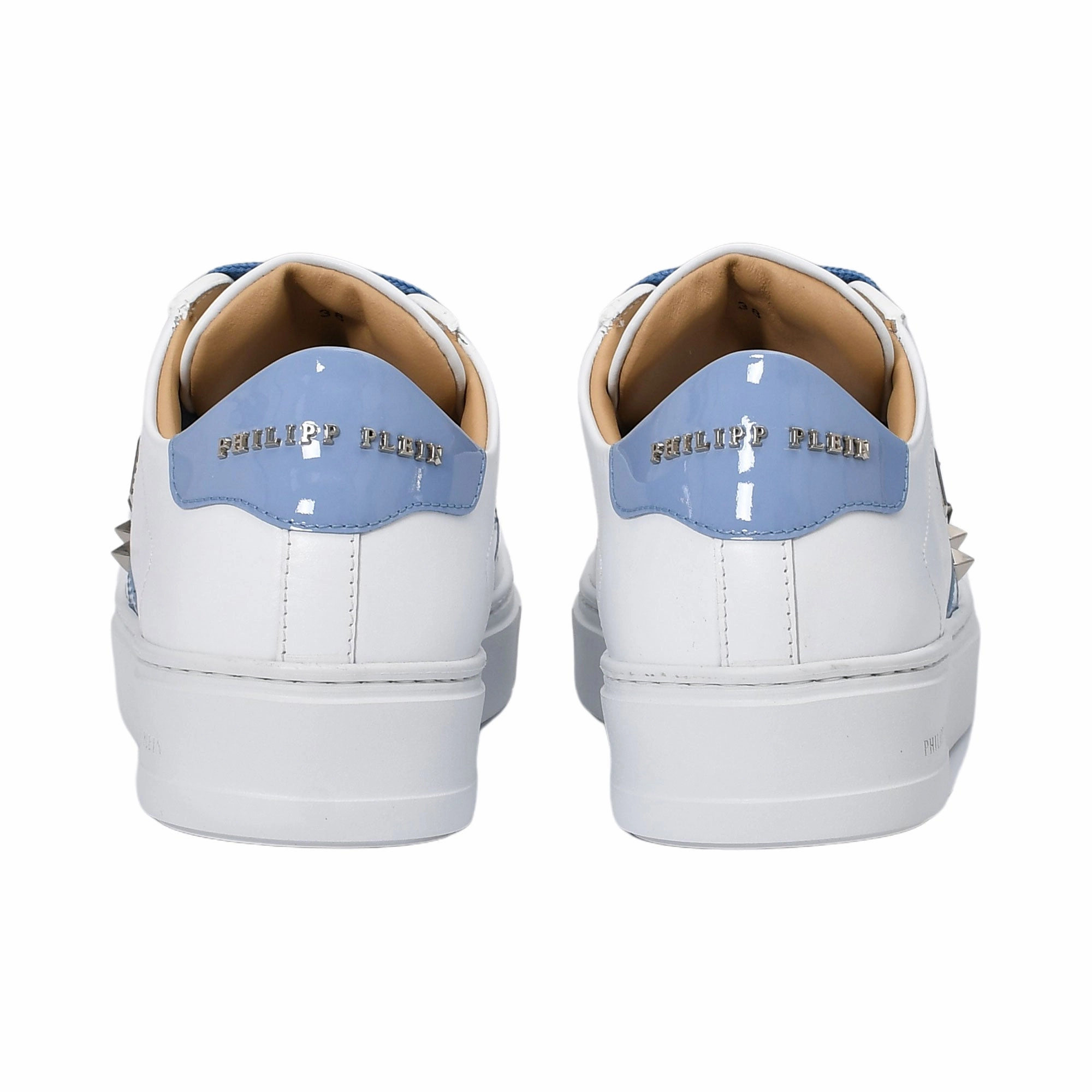Sneakers Old Skool Philipp Plein Women's White & Blue Low-Top Sneakers