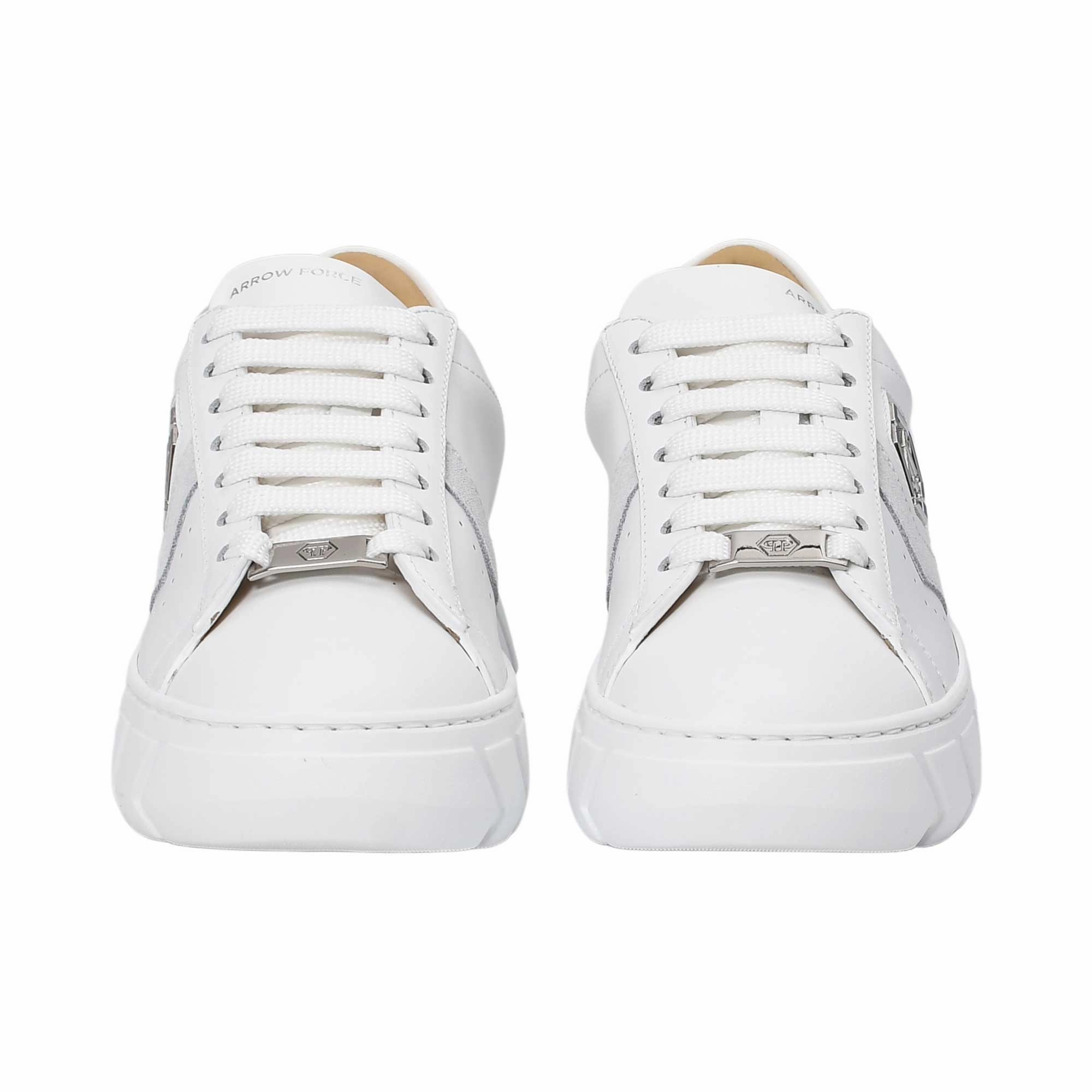 Philipp Plein Women's White & Silver Low-Top Sneakers Sneakers Website