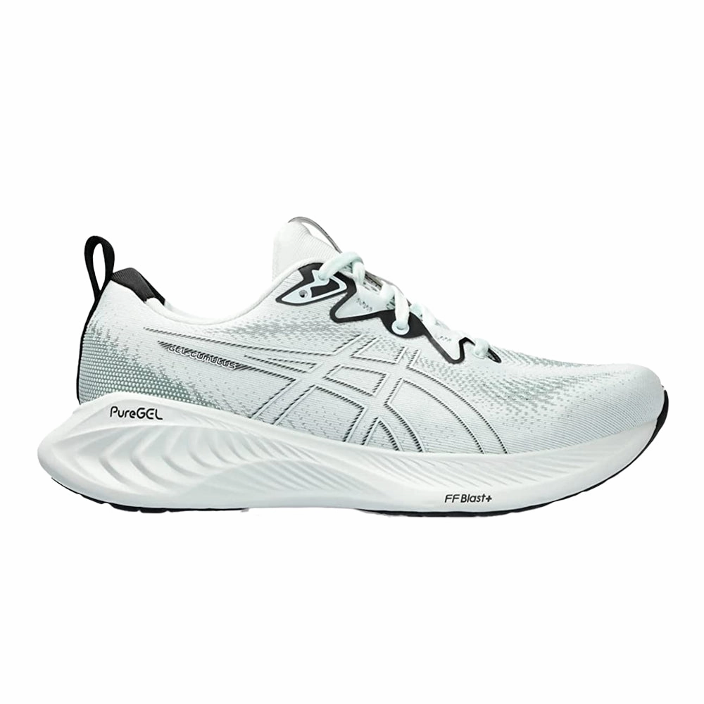 Asics Ex Eos Wrestling Shoes Men's Asics Gel-Cumulus 25, Pure Aqua/White, 14 D Medium