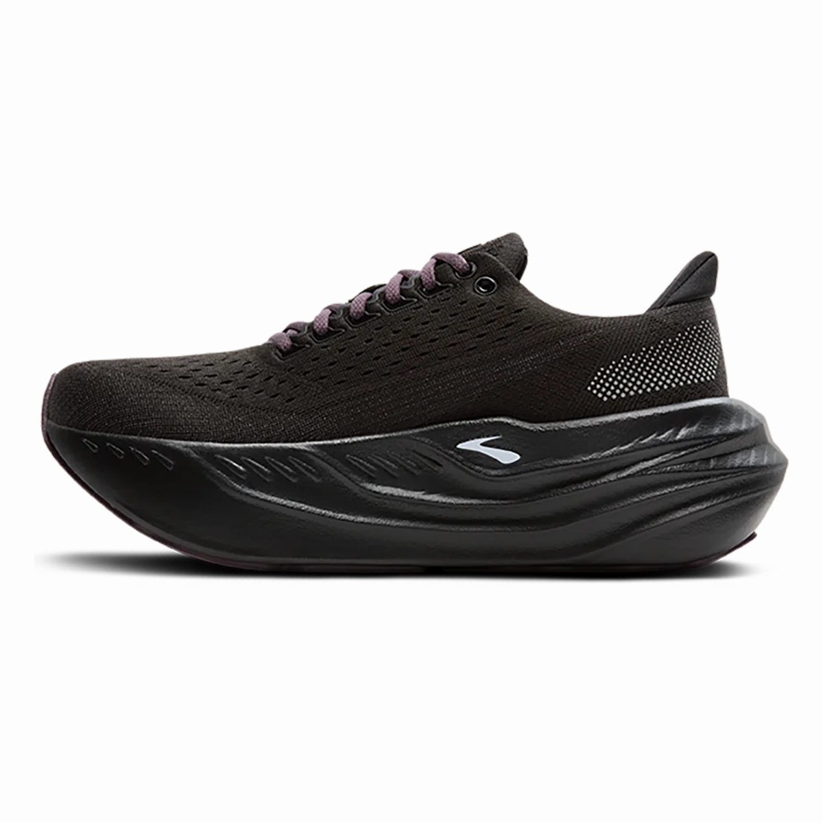 Women's Brooks Glycerin Max - Black/Orchid Ice/Grey High Heel Ankle Boots For Ladies