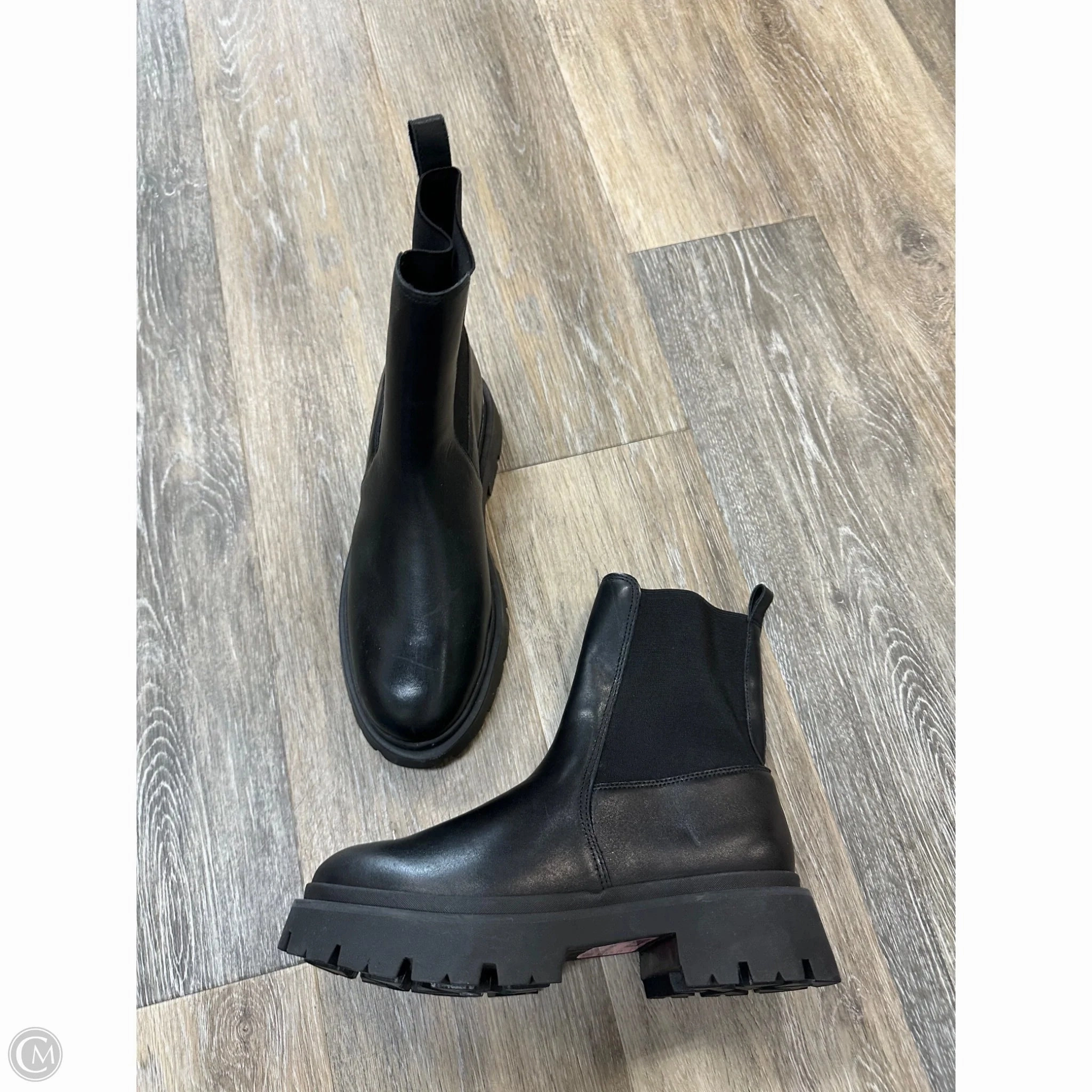 Combat Boots With Wide Leg Pants Boots Combat By Schutz In Black, Size: 10