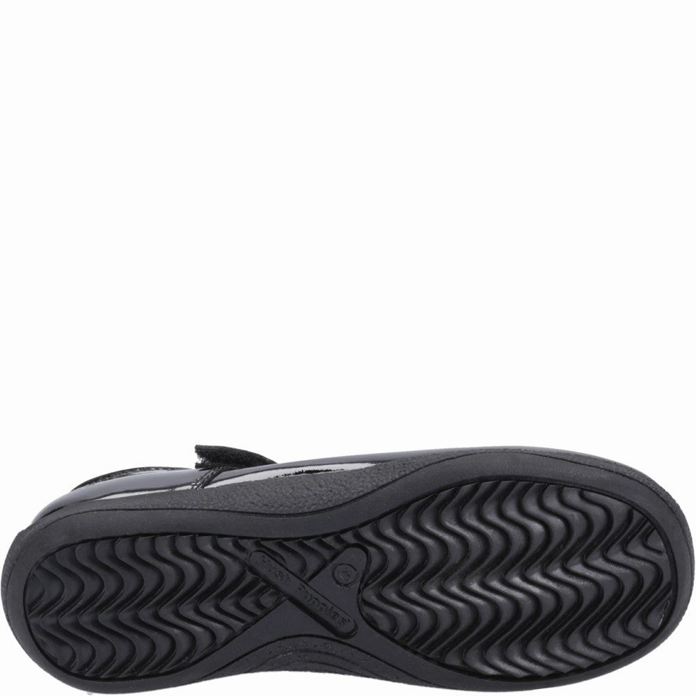 Dr. Martens Polley Virginia Mary Jane Shoe Black Christina Patent Senior School Shoes