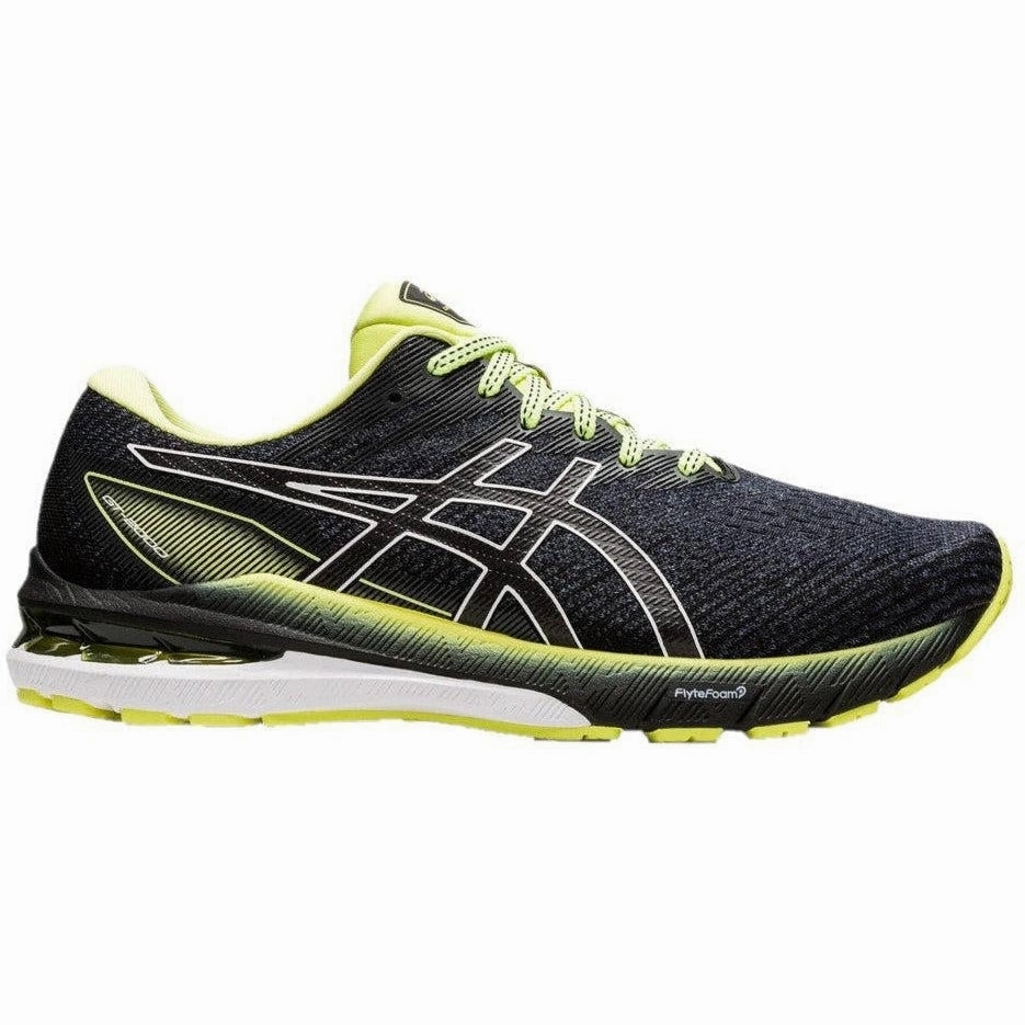 Asics Gel Rocket Volleyball Shoe Men's Asics GT-2000 10, Glow Yellow/Black, 12 D Medium