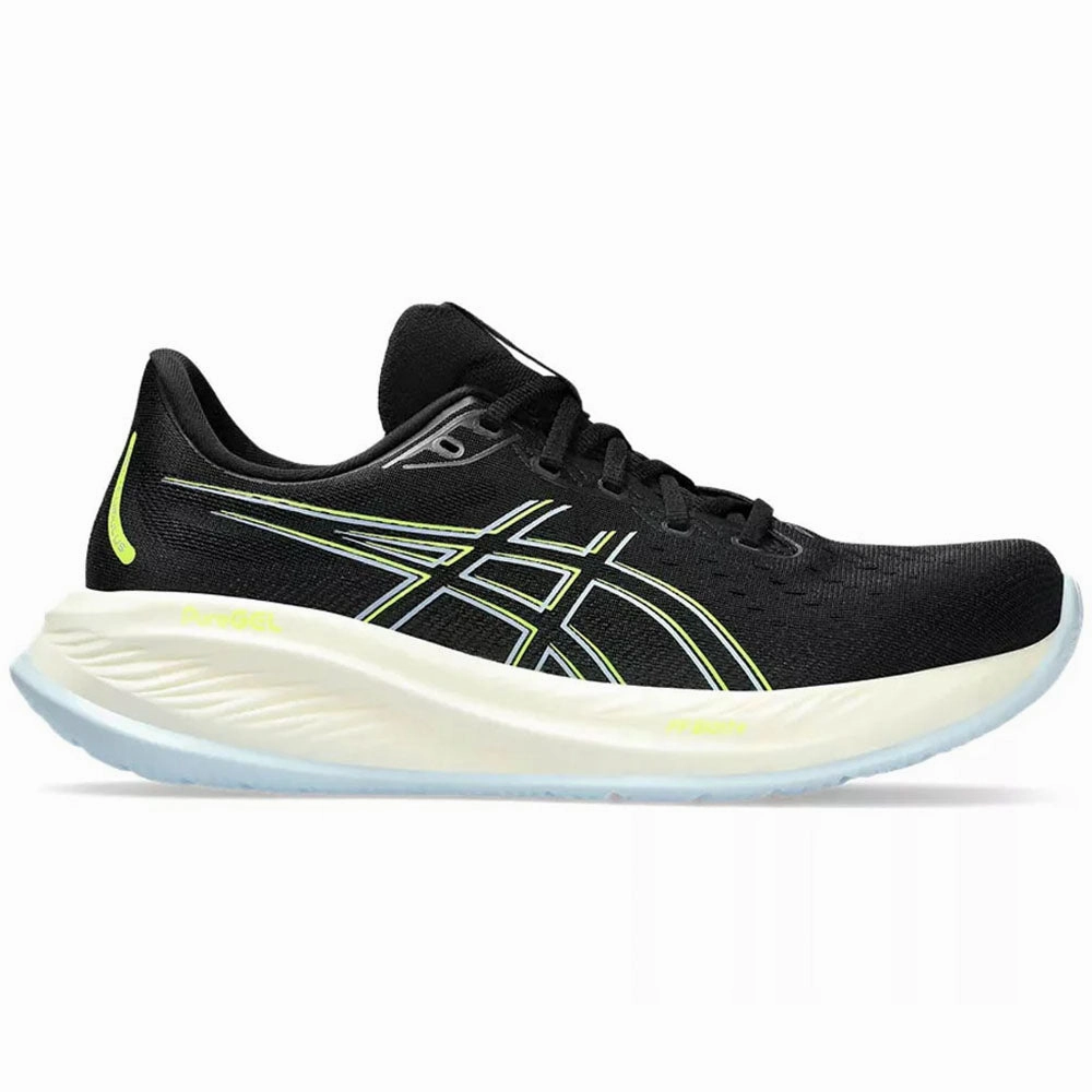 Men's Asics Gel-Cumulus 26, Black/Safety Yellow, 10 D Medium Asics Gel Contend 3 Running Shoe