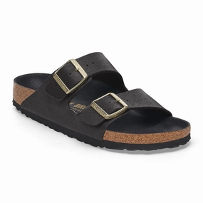 Birkenstock Arizona Hex saffiano black Birko-Flor Size 41 To Us