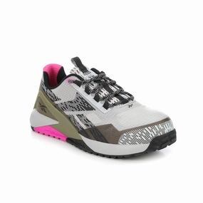 Good Work Boots Steel Toe REEBOK Womens Nano X1 Adventure Comp Toe Work Shoes 12 Wide White Green SR NIB