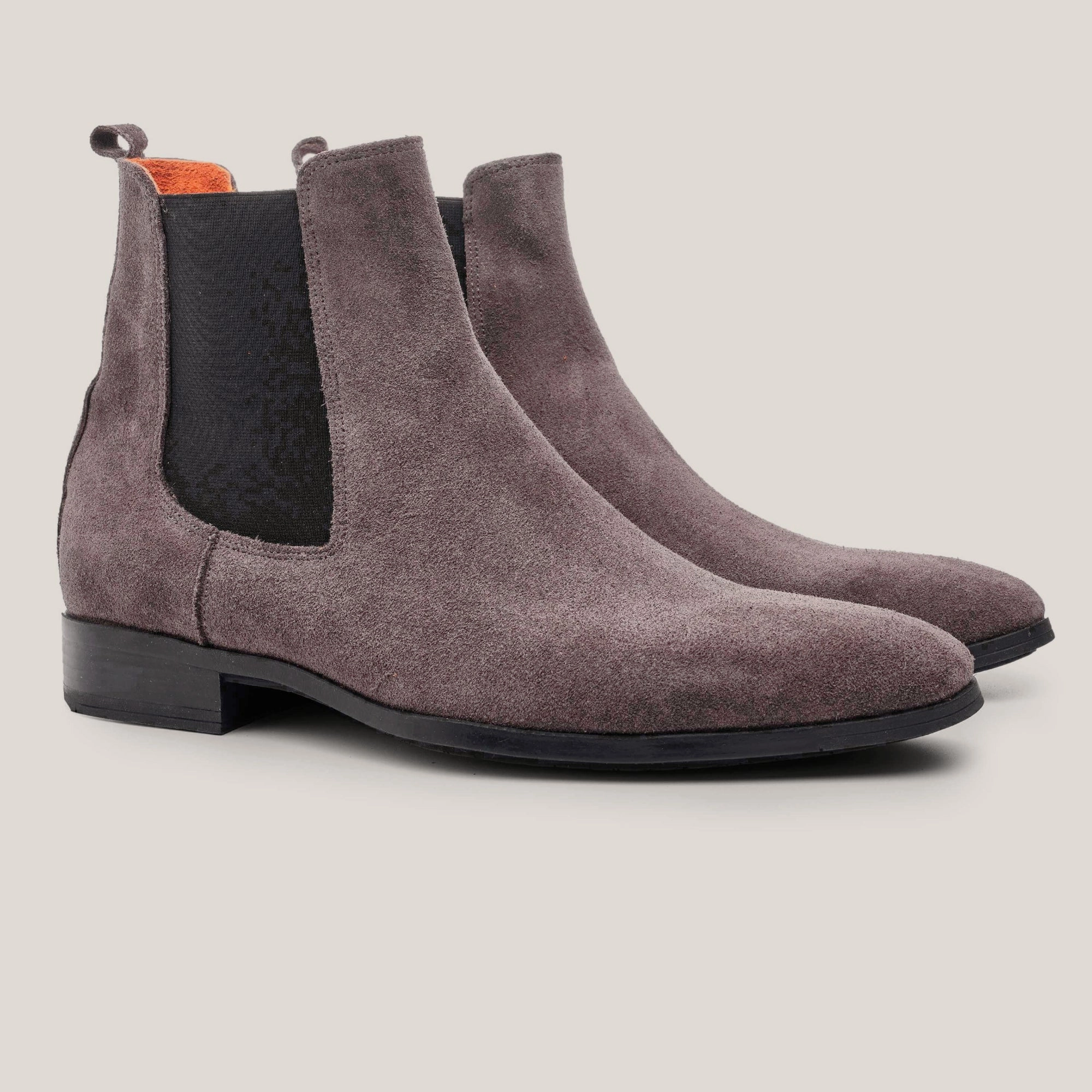 High Heel Platform Chelsea Boots Chelsea - Grey Suede - Chelsea Boots