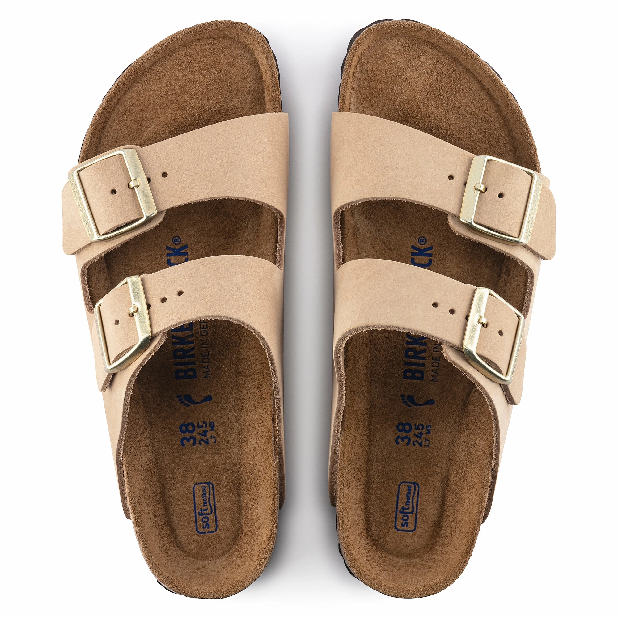 Birkenstock Arizona Soft Footbed sandcastle nubuck Brown