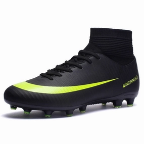 Nike Scottie Pippen Shoes Men Football Boots Soccer Cleats Boots Long Spikes TF Spikes Ankle High Top Sneakers Soft Indoor Turf Futsal Child soccer Shoes