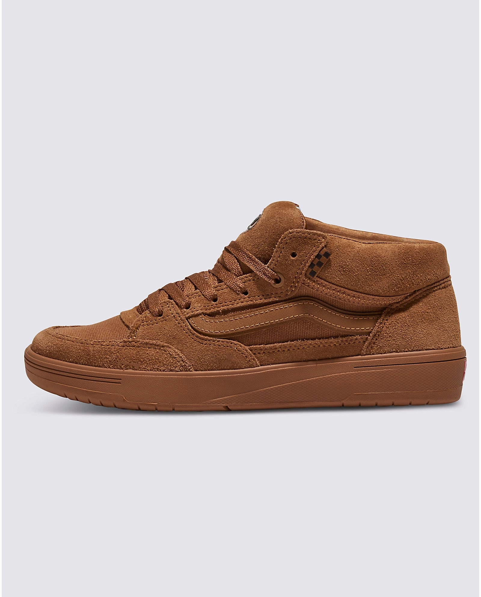 Vans Zahba Mid Brown/Gum Shoes Skater Shoes.
