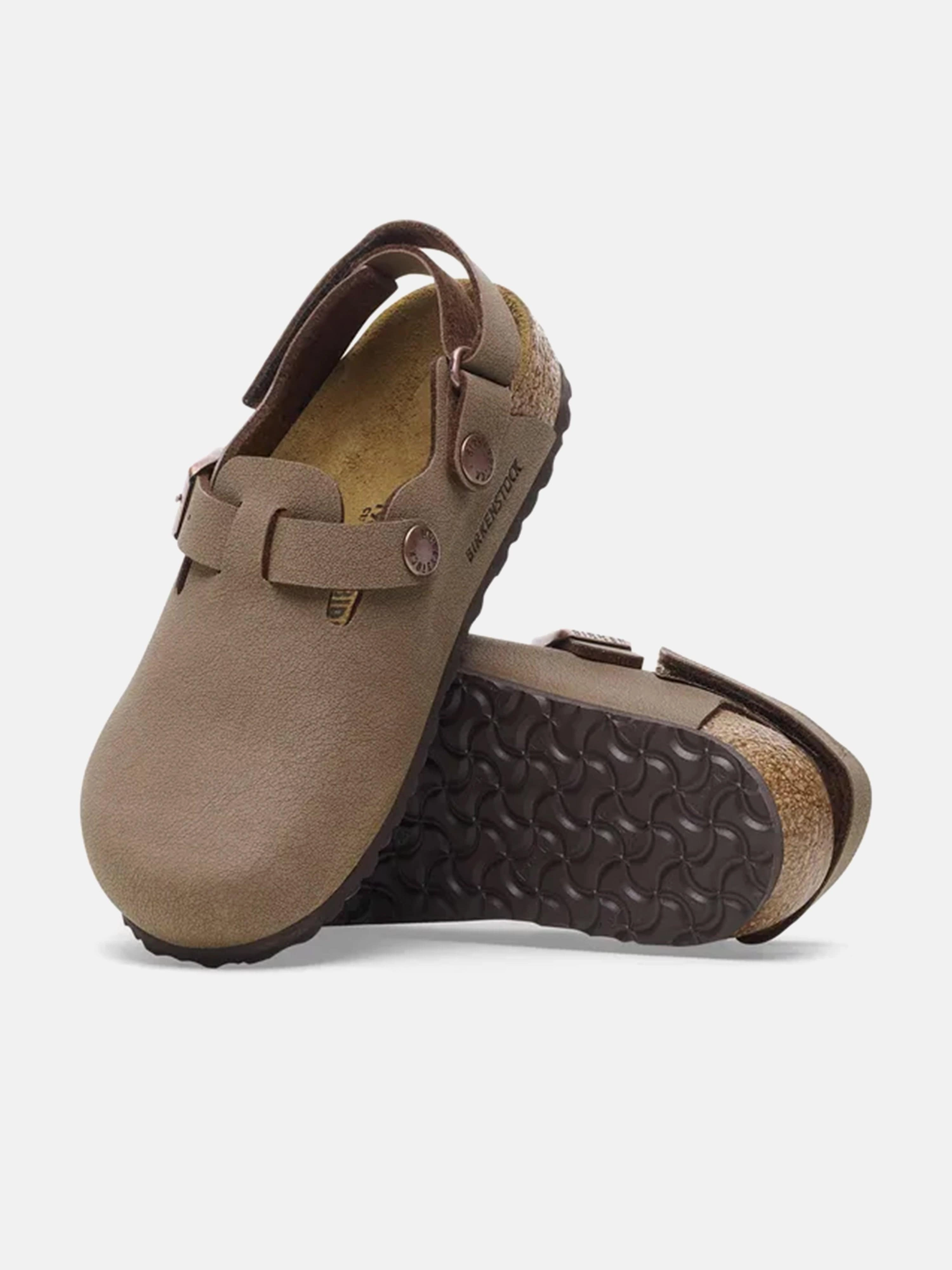 BIRKENSTOCK Kids Tokio Clogs in Brown Rubber Clogs With Arch Support