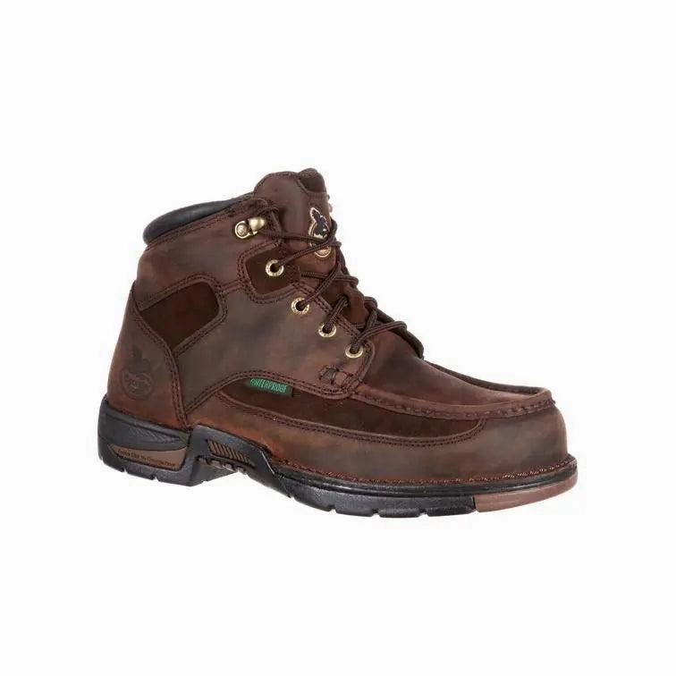 Georgia Boot Athens Waterproof Work Boot G7403 Best Pull On Work Boots For Heavy Guys