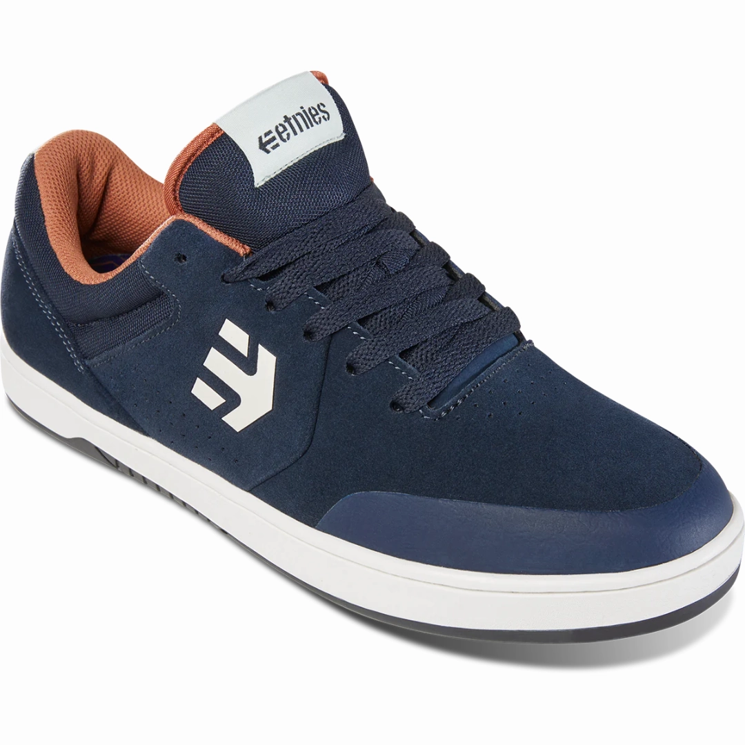 Skate To Shoe Size Conversion Etnies Marana Michelin x Nassim Lachhab Navy / Brown / White Skate Shoes