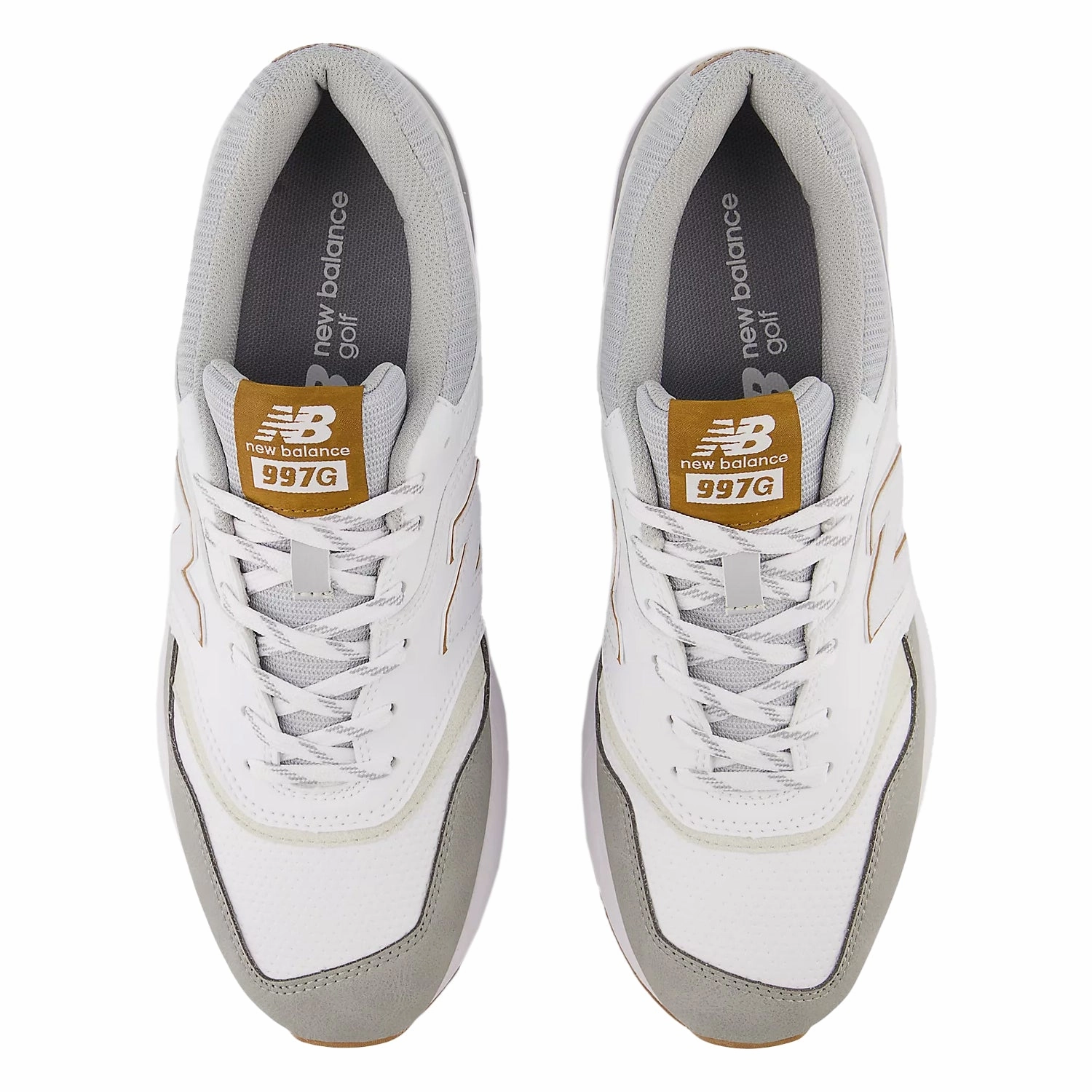 New Balance 997 Spikeless Wide (EE) Golf Shoes - White/Grey Size 14 Golf