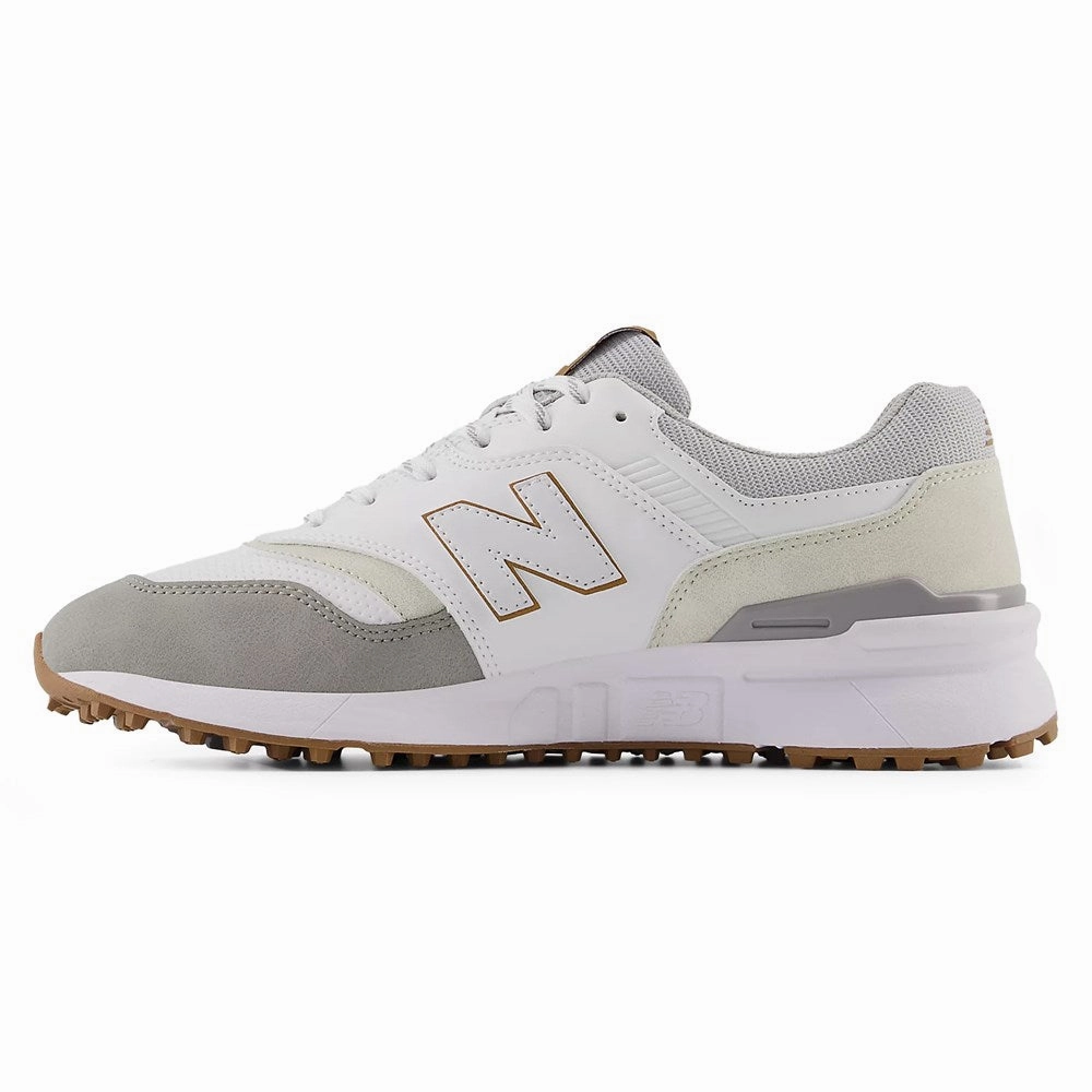 New Balance 997 Spikeless Wide (EE) Golf Shoes - White/Grey Footjoy Contour Golf Shoes